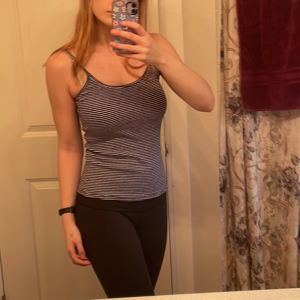 Forever 21 Blue Striped Tank-Top